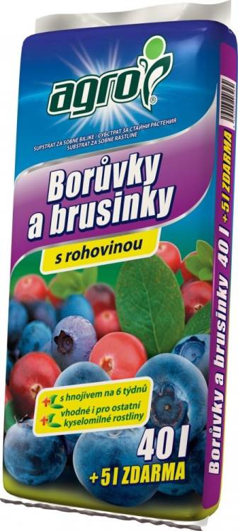 Agro CS substrát borůvky a brusinky 40l + 5l