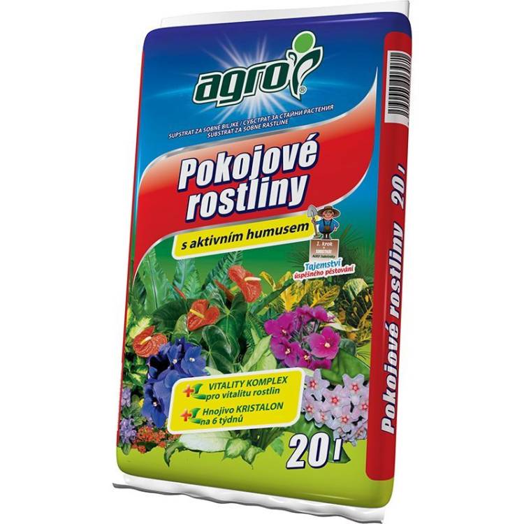 Agro CS Substrát pro pokojové rostliny - 20 lt