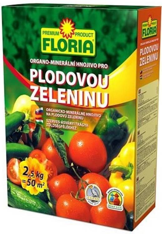 Floria Organomin. hnojivo pro plodovou zeleninu 2,5 kg OM