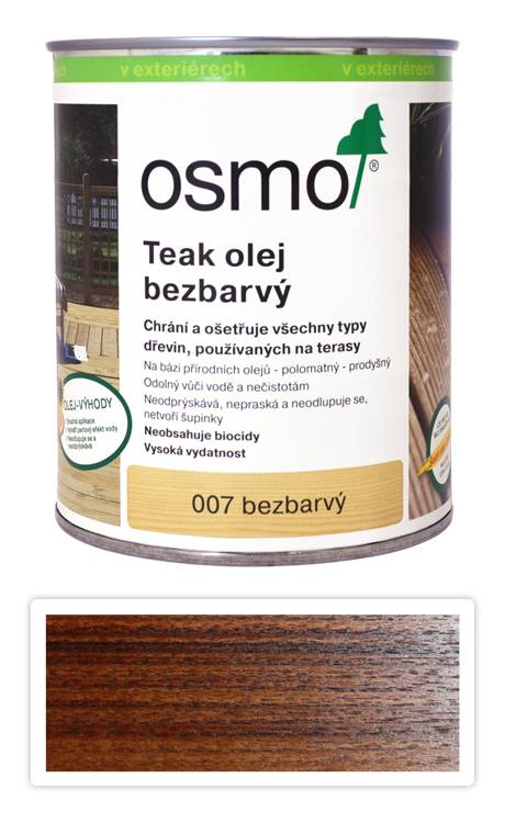 OSMO Speciální olej na terasy 0.75 l Teak bezbarvý 007