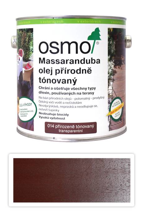 OSMO Speciální olej na terasy 2.5 l Massaranduba 014