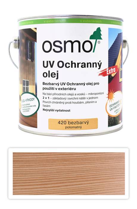 OSMO UV Olej Extra pro exteriéry 2.5 l Bezbarvý 420