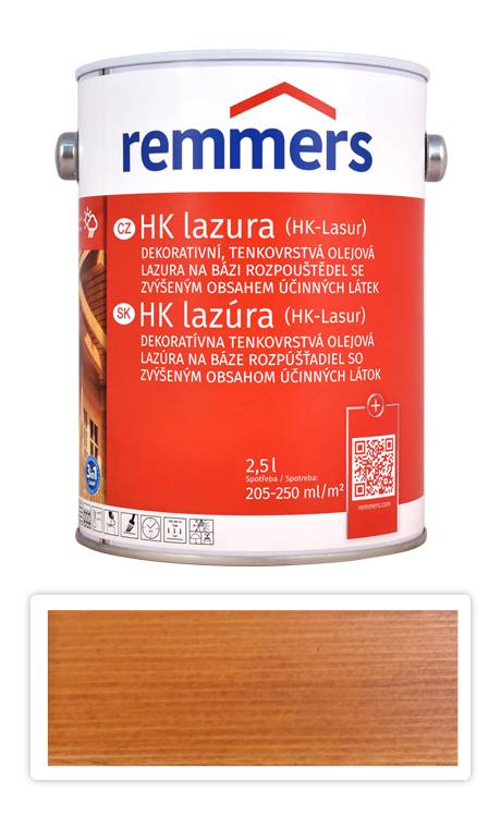 REMMERS HK lazura - ochranná lazura na dřevo pro exteriér 2.5 l Pinie