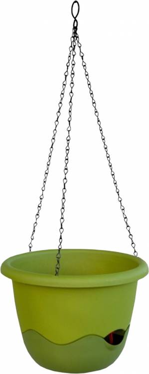 Samozavlažovací květináč Mareta zel 25 cm závěs