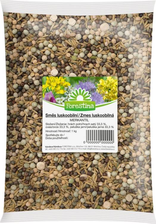Zelené hnojení - směs luskoobilní (hrách,peluška,oves) 1000g